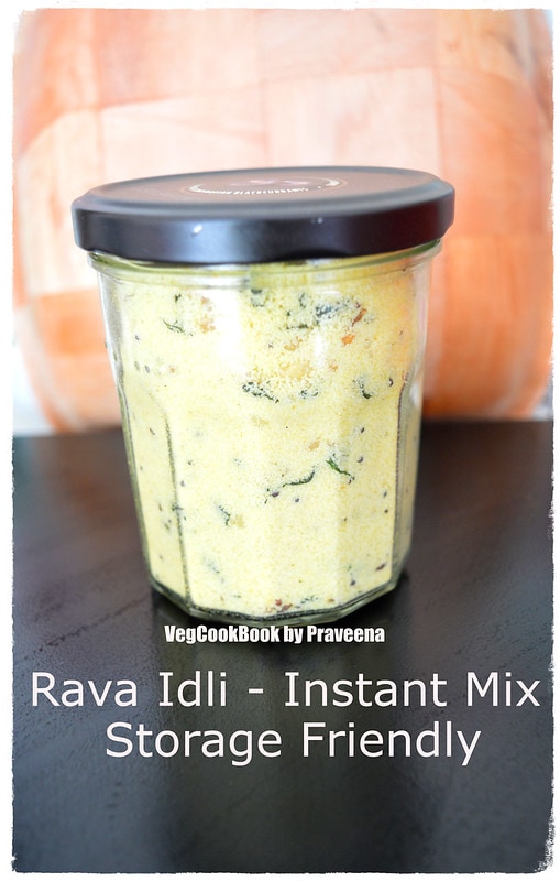 Instant Rava Idli Mix (Storage Friendly)