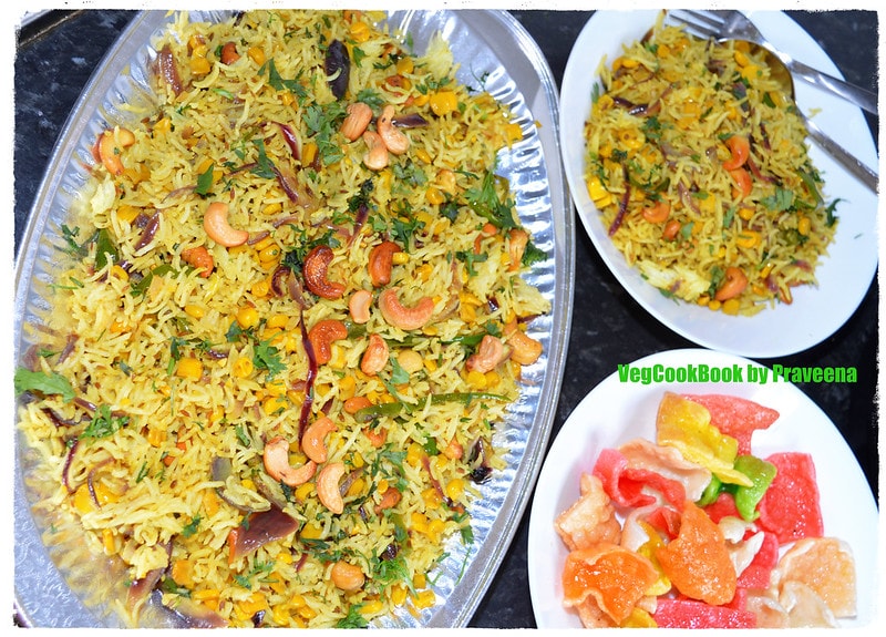 Sweet Corn - Cashew Rice