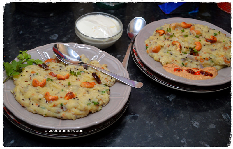 Rava Upma / Semolina Savoury Porridge