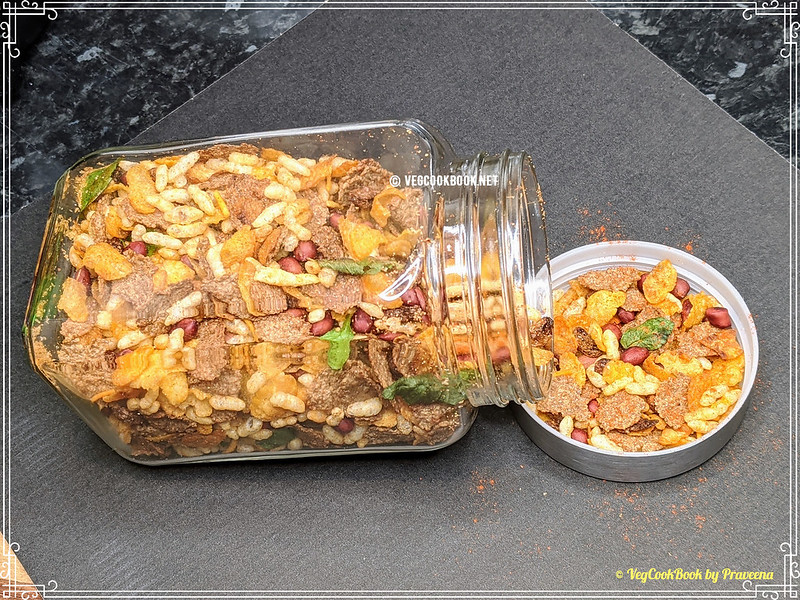 Spicy Cereal Trail Mix / Oil Free Spicy Cereal Mixture