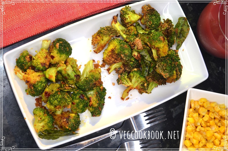 Simple Indian Curried Broccoli in Air Fryer or Stove Top