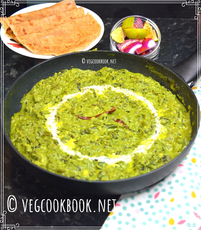 Methi Chaman / Paneer Methi Leaves Curry - VegCookBook by Praveena