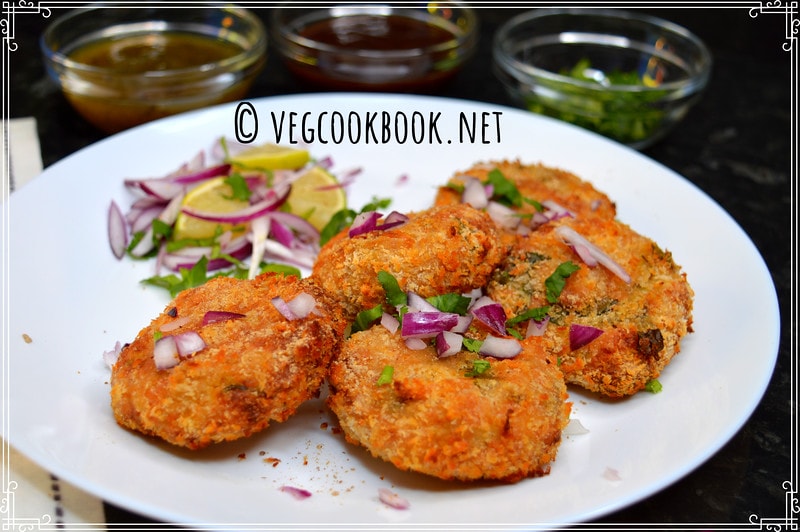 Paneer Cutlets (Paneer Tikki) in Air Fryer or Pan Fry